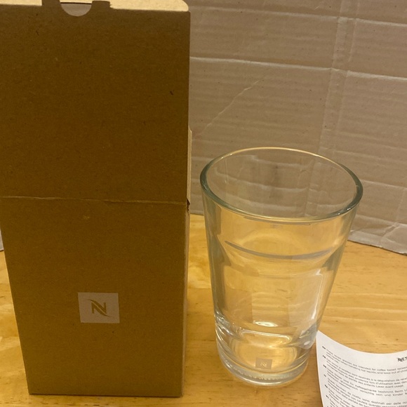 Nespresso view recipe glass. NIB. Use to make & drink coffee recipes 12 oz - Picture 2 of 4